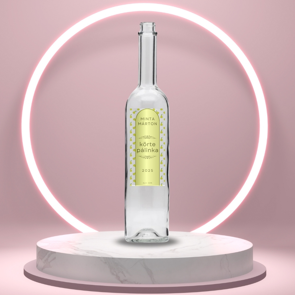 korte_palinka_uveg_cimke_stilizalt_apro_kortekkel_vekony_uvegen