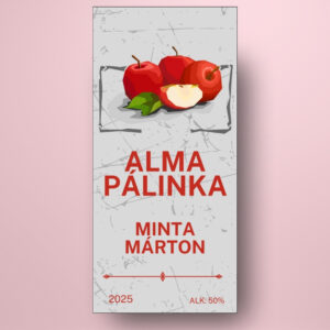 alma_palinka_uveg_cimke_geometrikus_almaval