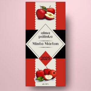alma_palinka_uveg_cimke_kezzel_illusztralt_almakkal