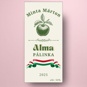 alma_palinka_uveg_cimke_klasszikus_stilus_es_magyar_zaszlo