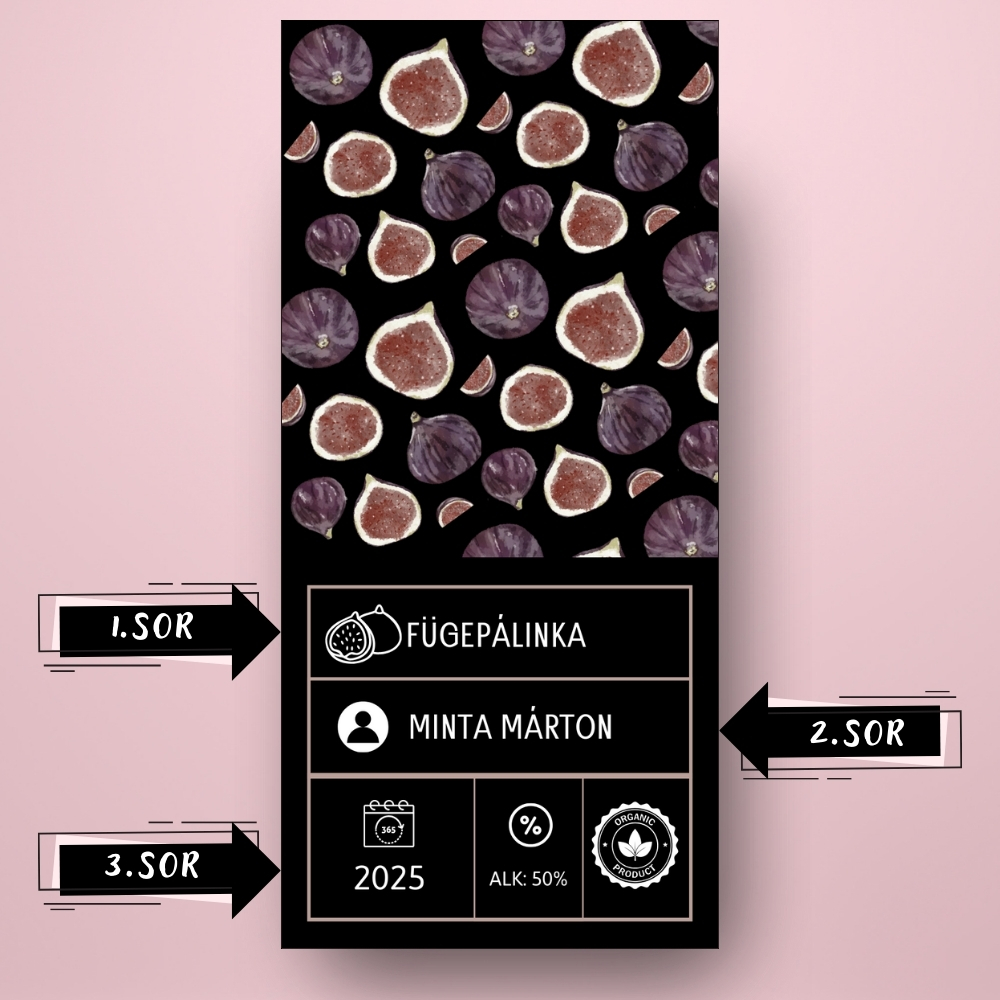 fuge_palinka_uveg_cimke_fekete_alapon_fugekkel_es_informacios_blokkal_cimsorok