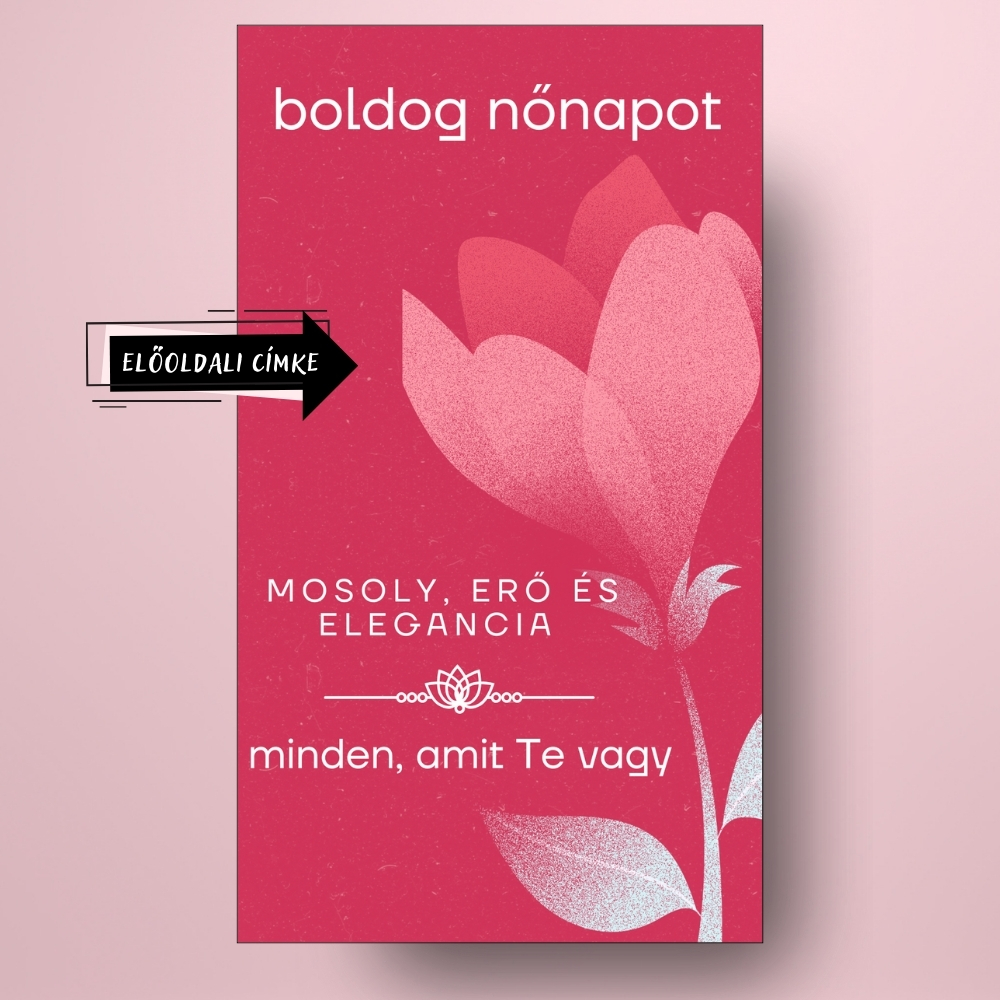 no_napi_uveg_cimke_szines_rozsaszin_alapon_attetszo_viraggal_bor_pezsgo_fekvo_cimsor