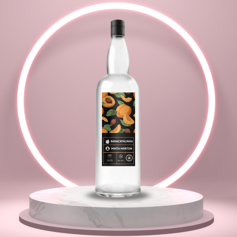 barack_palinka_cimke_fekete_alapon_barackokkal_es_informacios_blokkal_uvegen